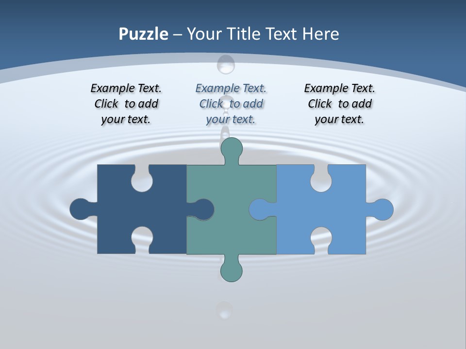 Drip Waterdrop Fresh PowerPoint Template