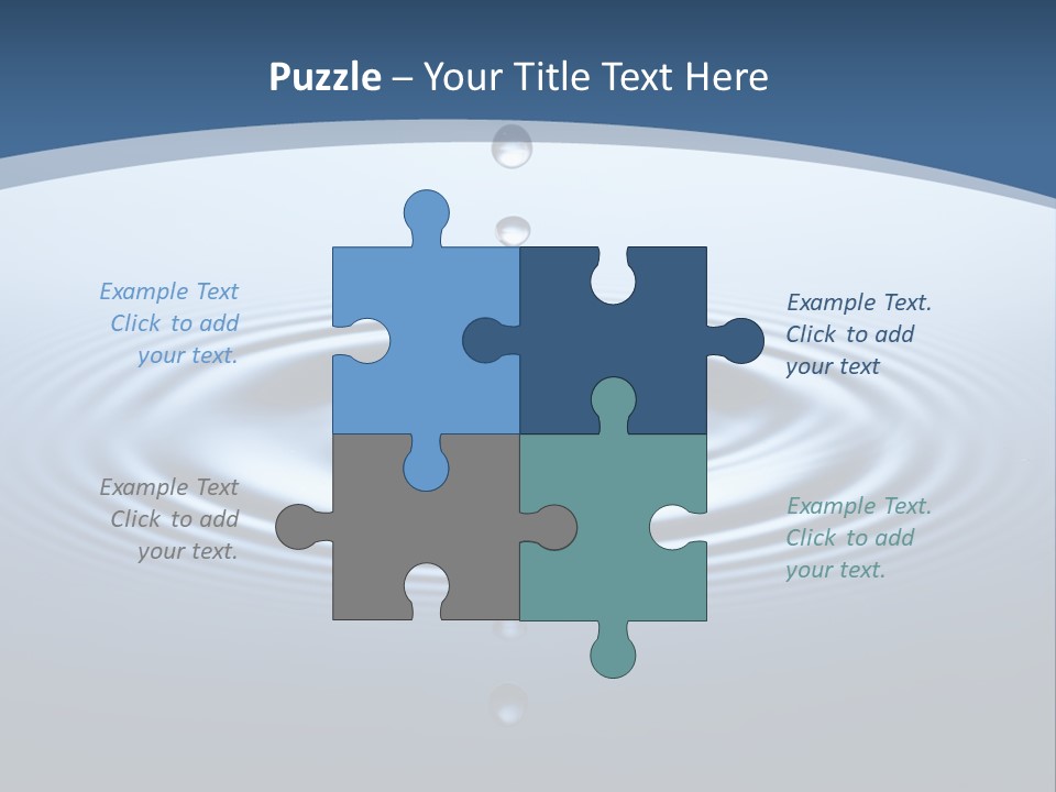 Drip Waterdrop Fresh PowerPoint Template