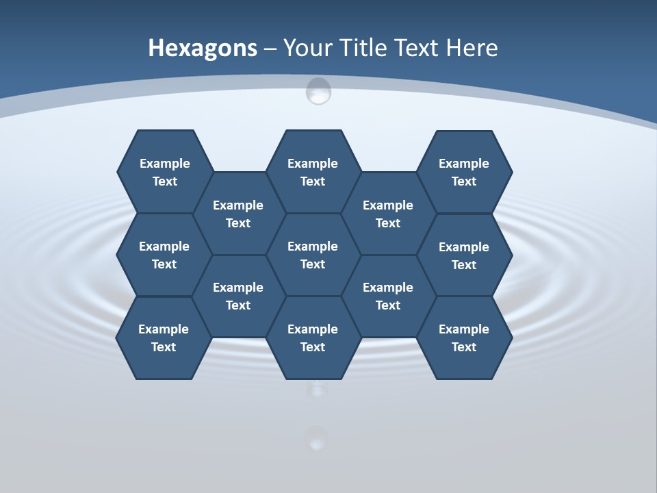 Drip Waterdrop Fresh PowerPoint Template