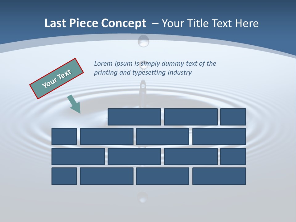 Drip Waterdrop Fresh PowerPoint Template