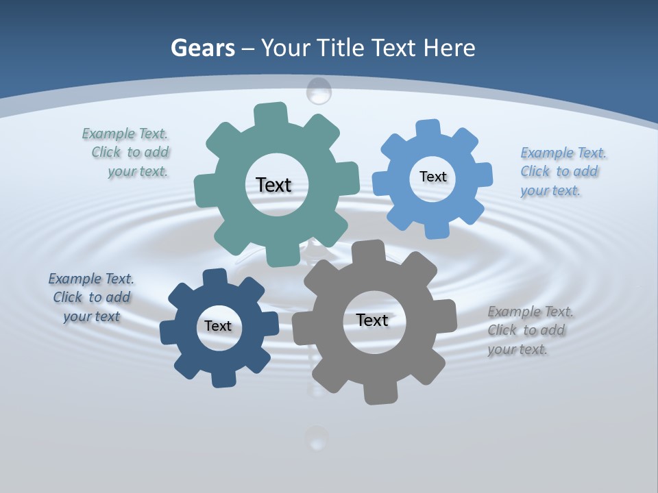 Drip Waterdrop Fresh PowerPoint Template