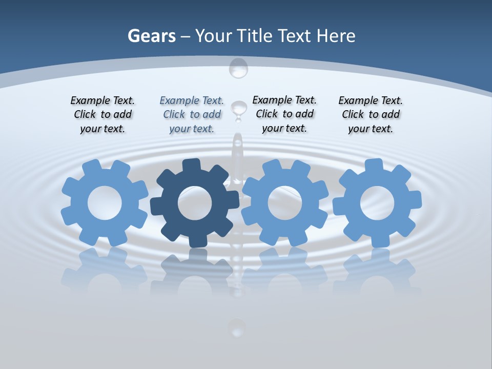 Drip Waterdrop Fresh PowerPoint Template