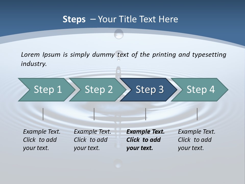 Drip Waterdrop Fresh PowerPoint Template
