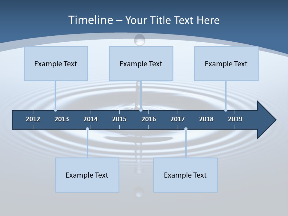 Drip Waterdrop Fresh PowerPoint Template