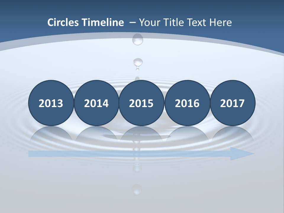 Drip Waterdrop Fresh PowerPoint Template