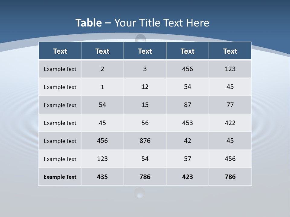 Drip Waterdrop Fresh PowerPoint Template