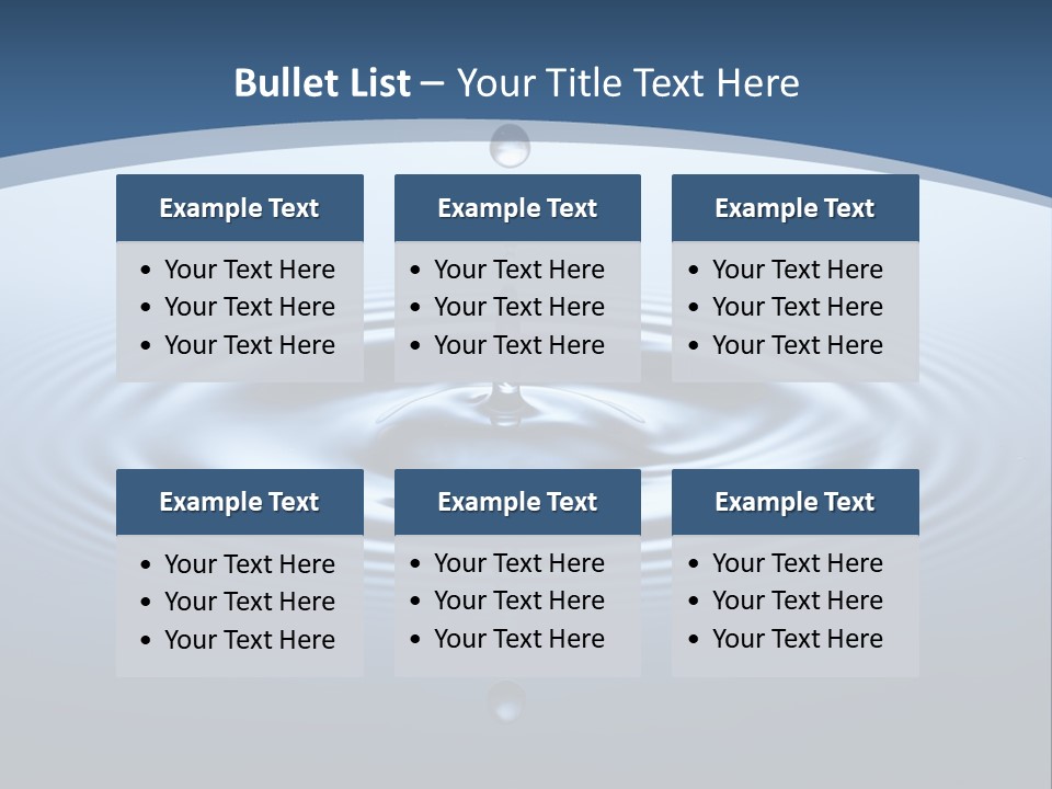 Drip Waterdrop Fresh PowerPoint Template