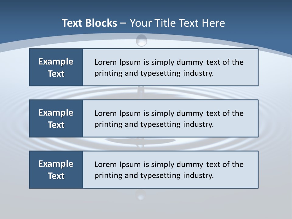 Drip Waterdrop Fresh PowerPoint Template