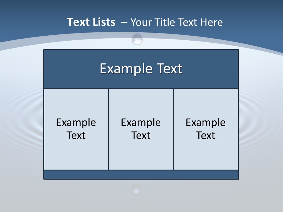 Drip Waterdrop Fresh PowerPoint Template