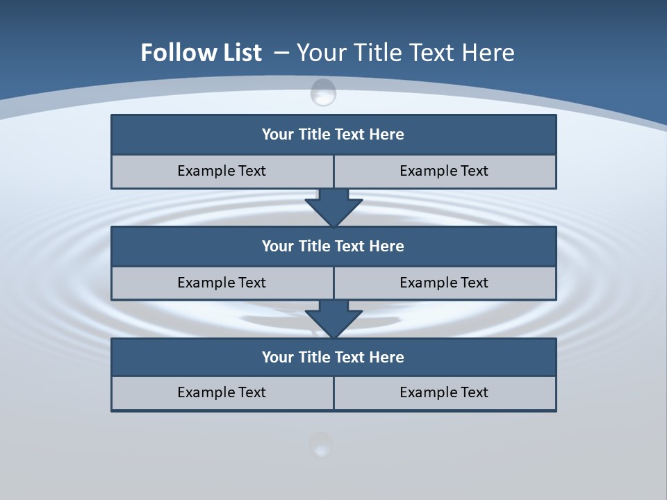 Drip Waterdrop Fresh PowerPoint Template