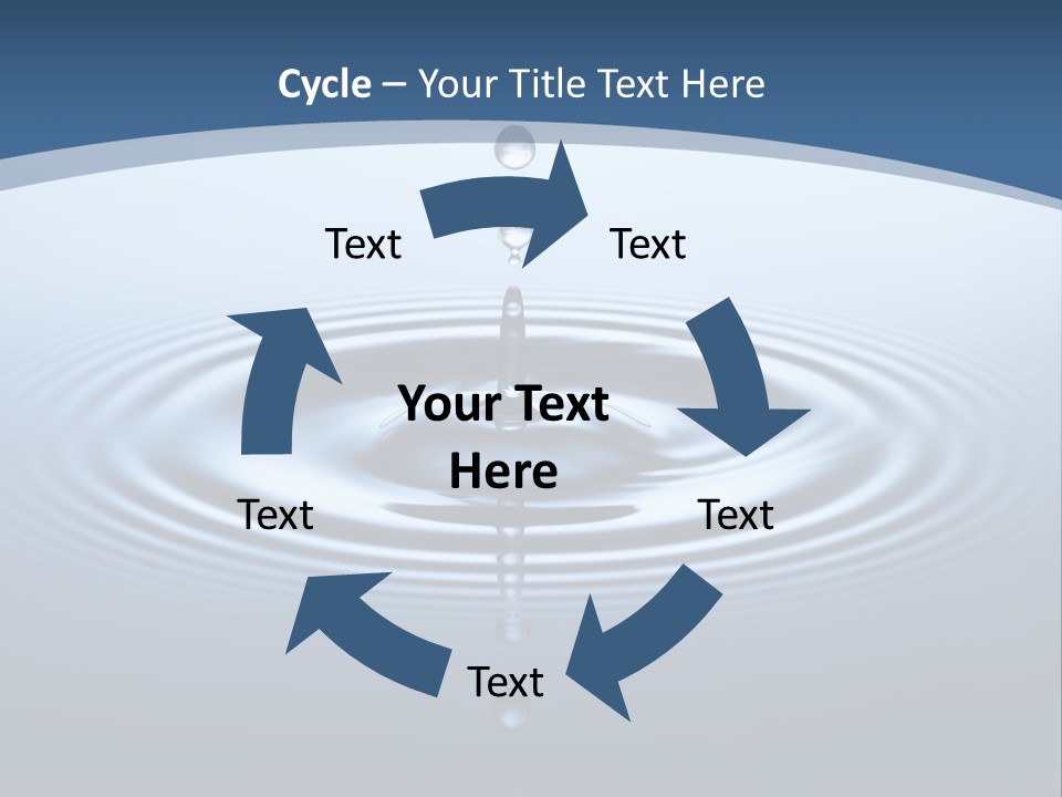 Drip Waterdrop Fresh PowerPoint Template