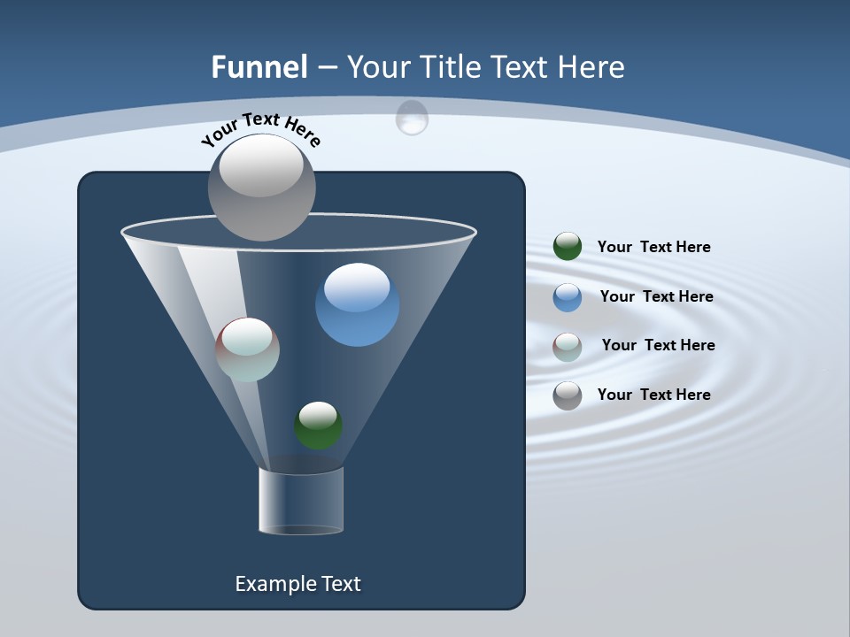 Drip Waterdrop Fresh PowerPoint Template