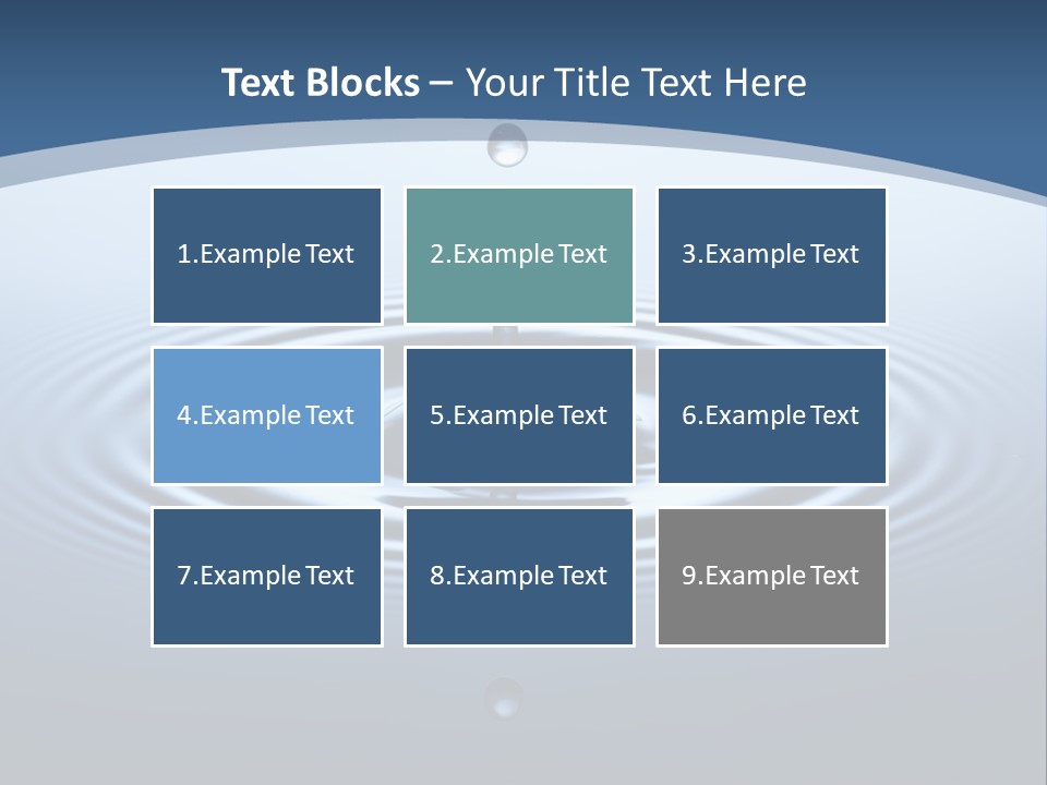 Drip Waterdrop Fresh PowerPoint Template