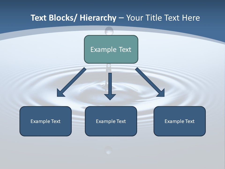 Drip Waterdrop Fresh PowerPoint Template