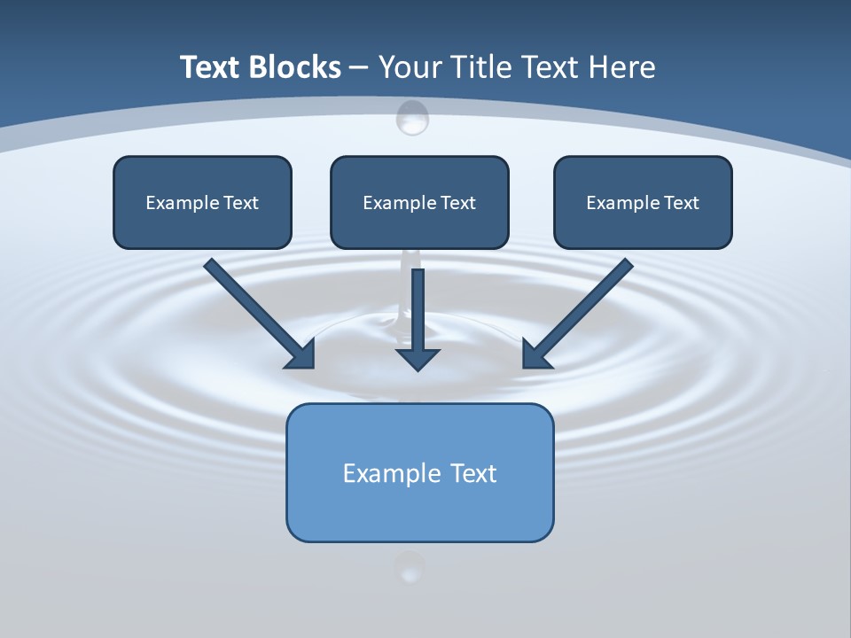 Drip Waterdrop Fresh PowerPoint Template