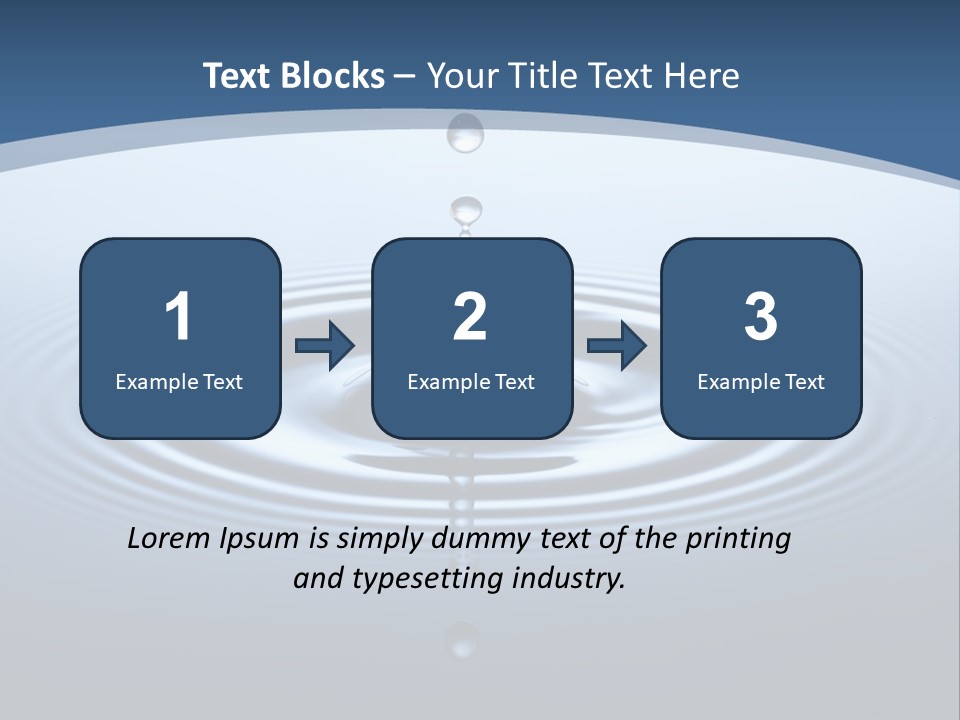 Drip Waterdrop Fresh PowerPoint Template