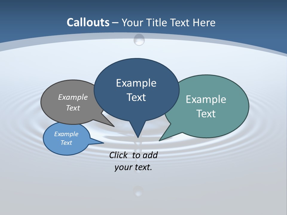 Drip Waterdrop Fresh PowerPoint Template