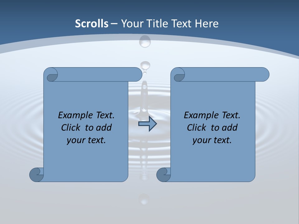 Drip Waterdrop Fresh PowerPoint Template