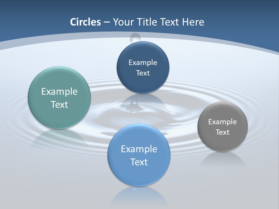 Drip Waterdrop Fresh PowerPoint Template