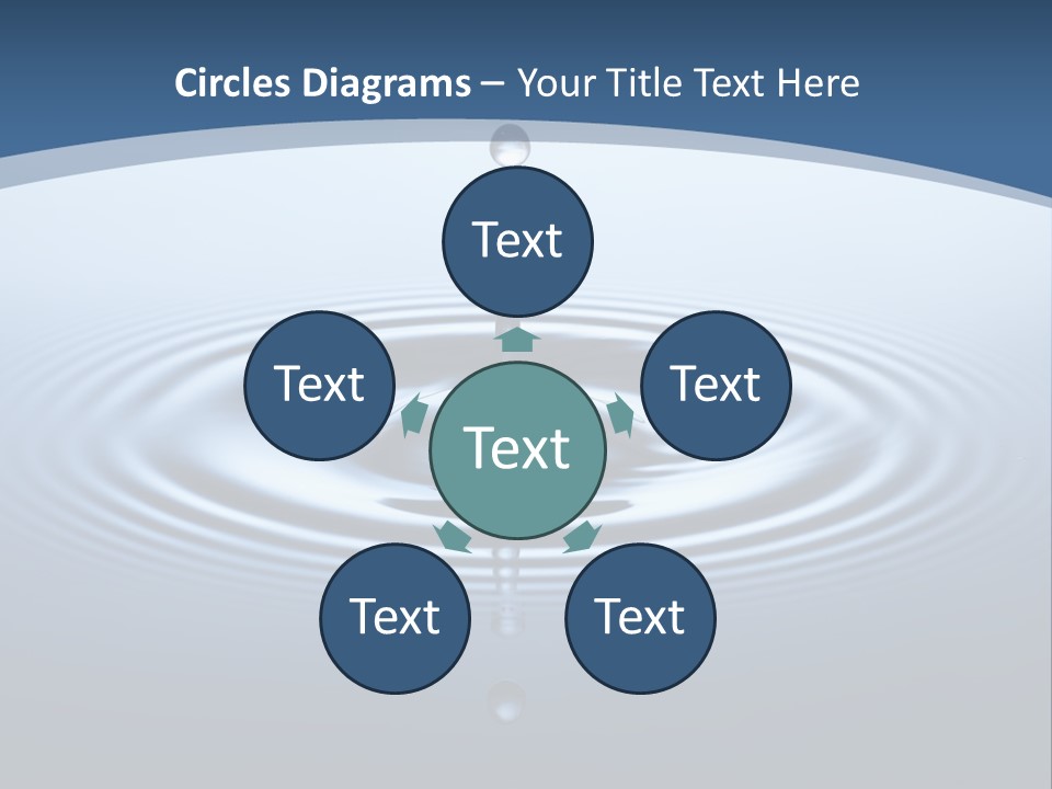 Drip Waterdrop Fresh PowerPoint Template