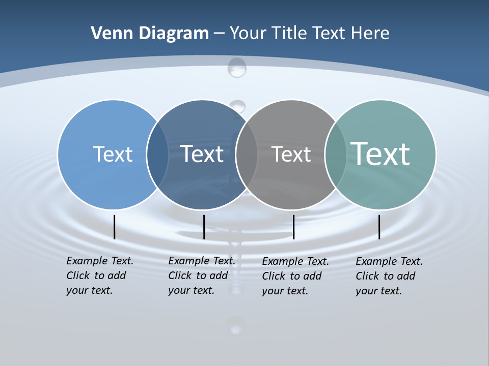 Drip Waterdrop Fresh PowerPoint Template