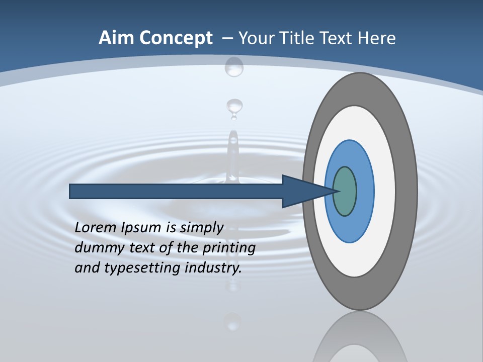 Drip Waterdrop Fresh PowerPoint Template