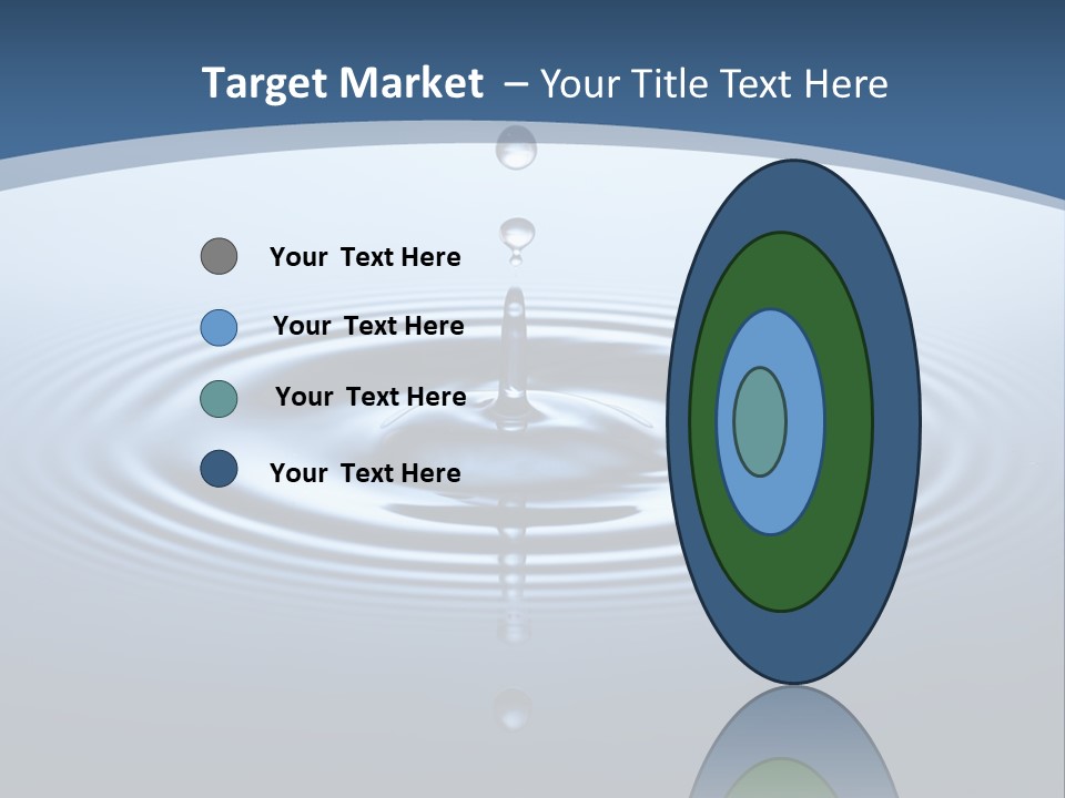 Drip Waterdrop Fresh PowerPoint Template