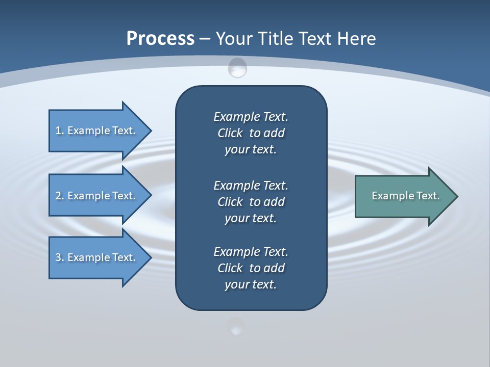 Drip Waterdrop Fresh PowerPoint Template