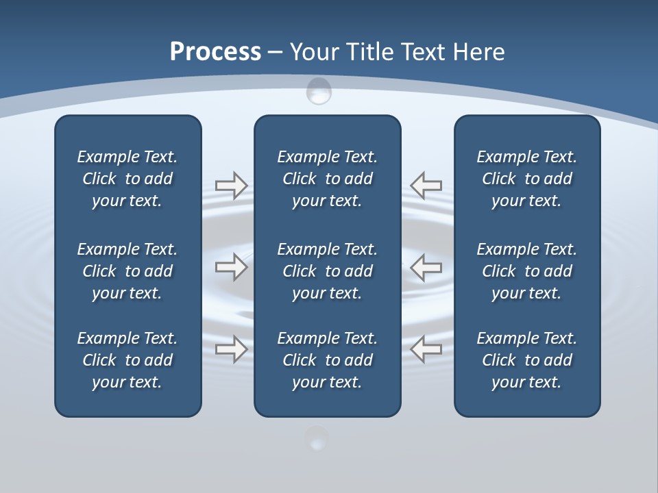 Drip Waterdrop Fresh PowerPoint Template