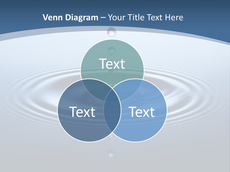 Drip Waterdrop Fresh PowerPoint Template