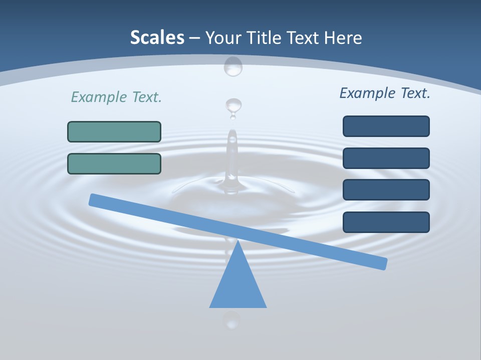 Drip Waterdrop Fresh PowerPoint Template