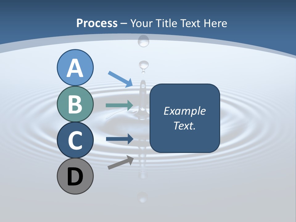Drip Waterdrop Fresh PowerPoint Template