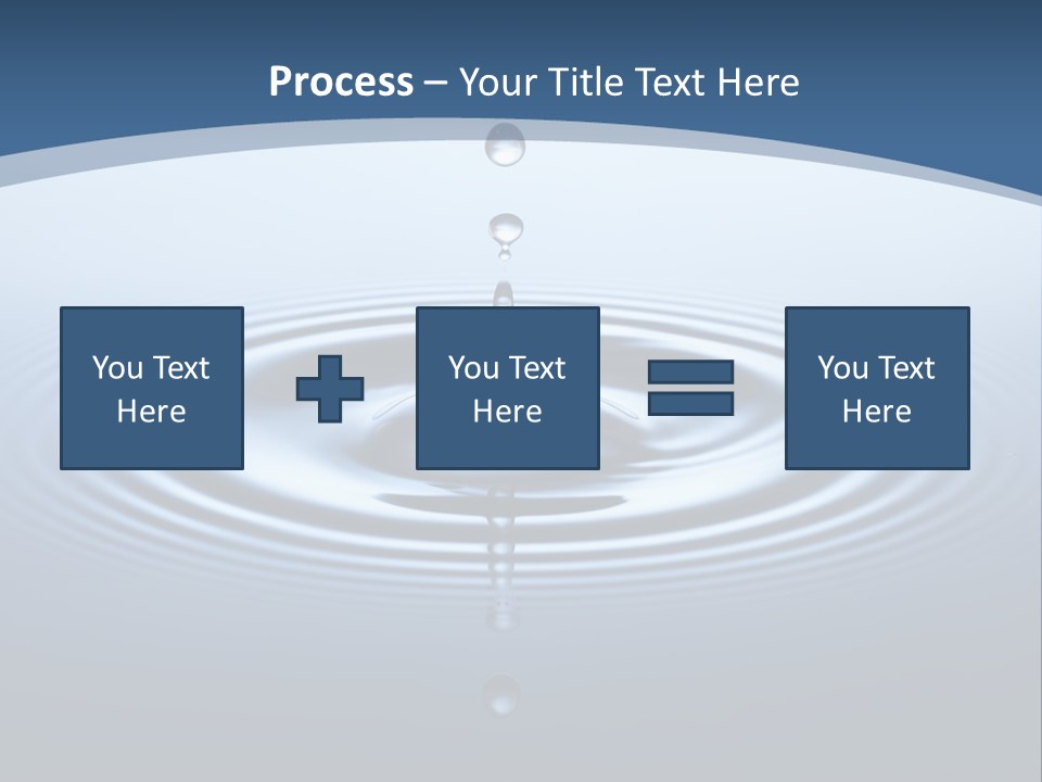 Drip Waterdrop Fresh PowerPoint Template