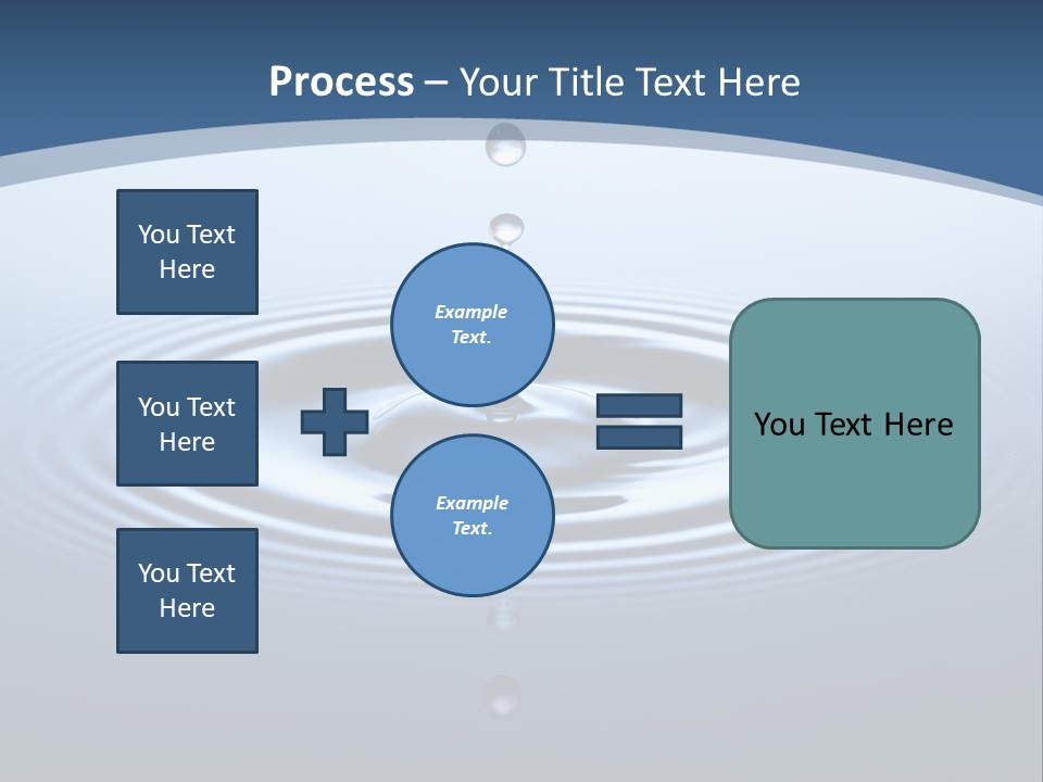 Drip Waterdrop Fresh PowerPoint Template