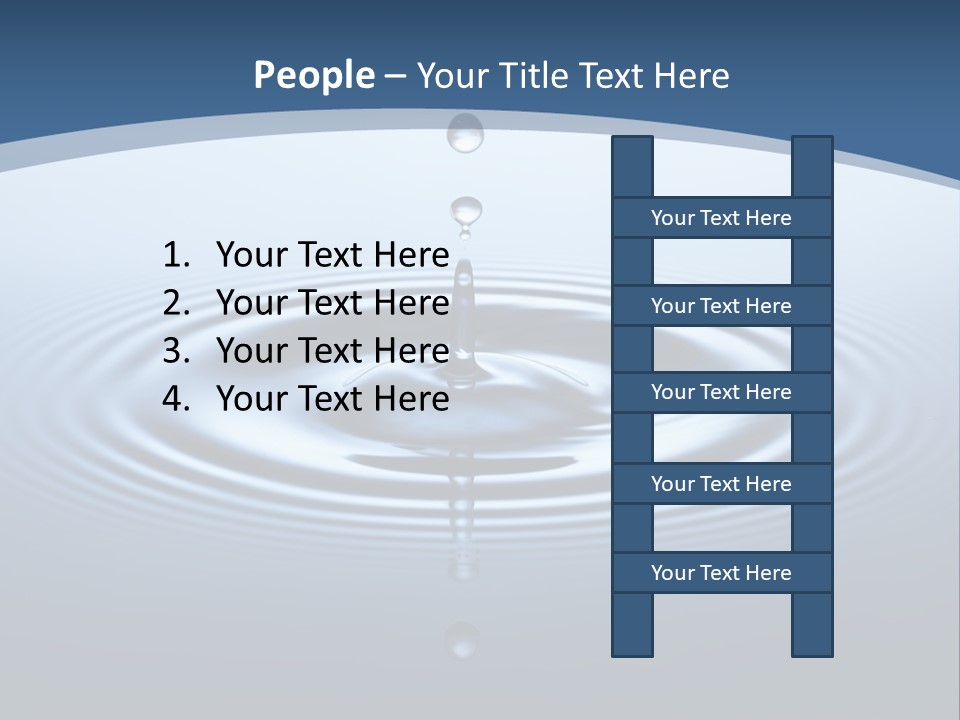 Drip Waterdrop Fresh PowerPoint Template