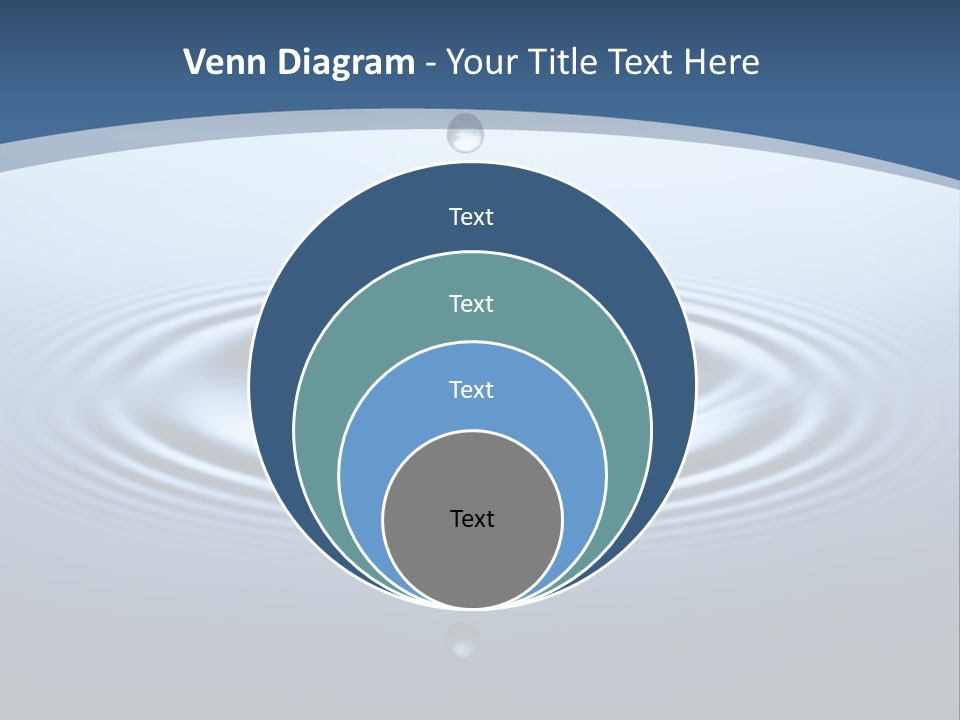 Drip Waterdrop Fresh PowerPoint Template