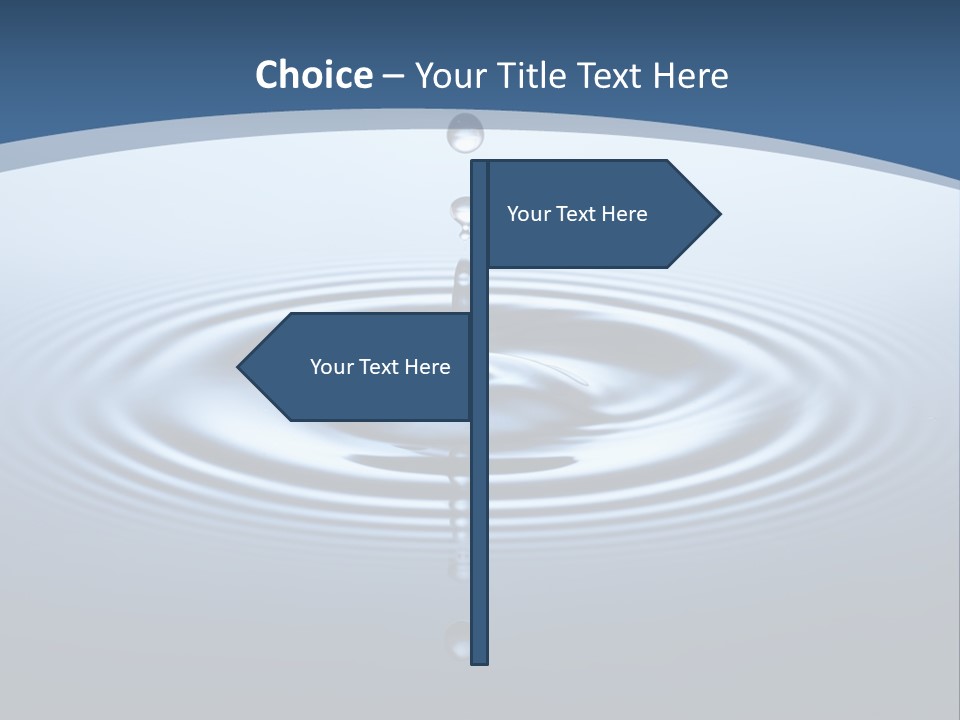 Drip Waterdrop Fresh PowerPoint Template