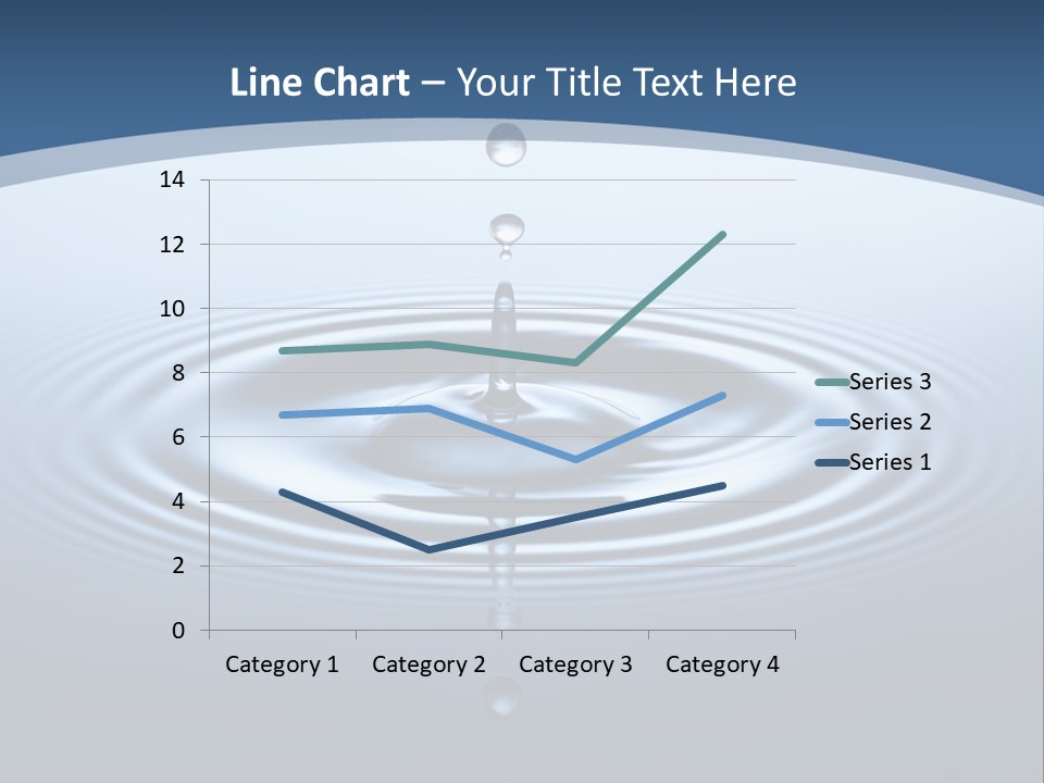 Drip Waterdrop Fresh PowerPoint Template