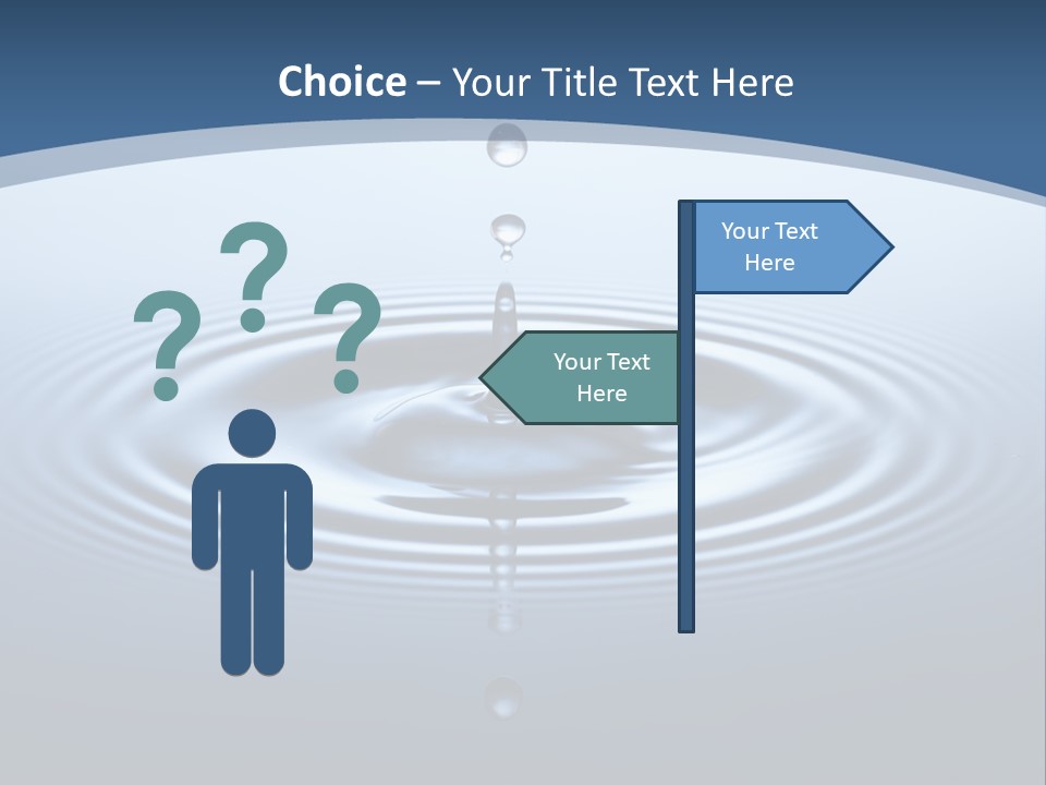 Drip Waterdrop Fresh PowerPoint Template