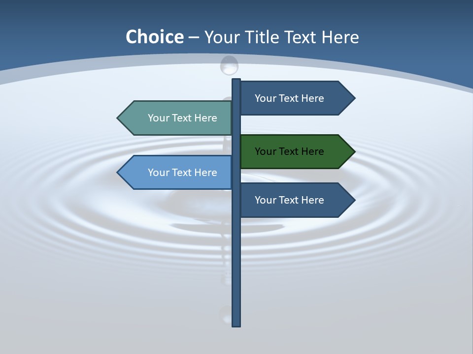 Drip Waterdrop Fresh PowerPoint Template