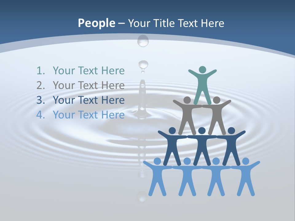 Drip Waterdrop Fresh PowerPoint Template