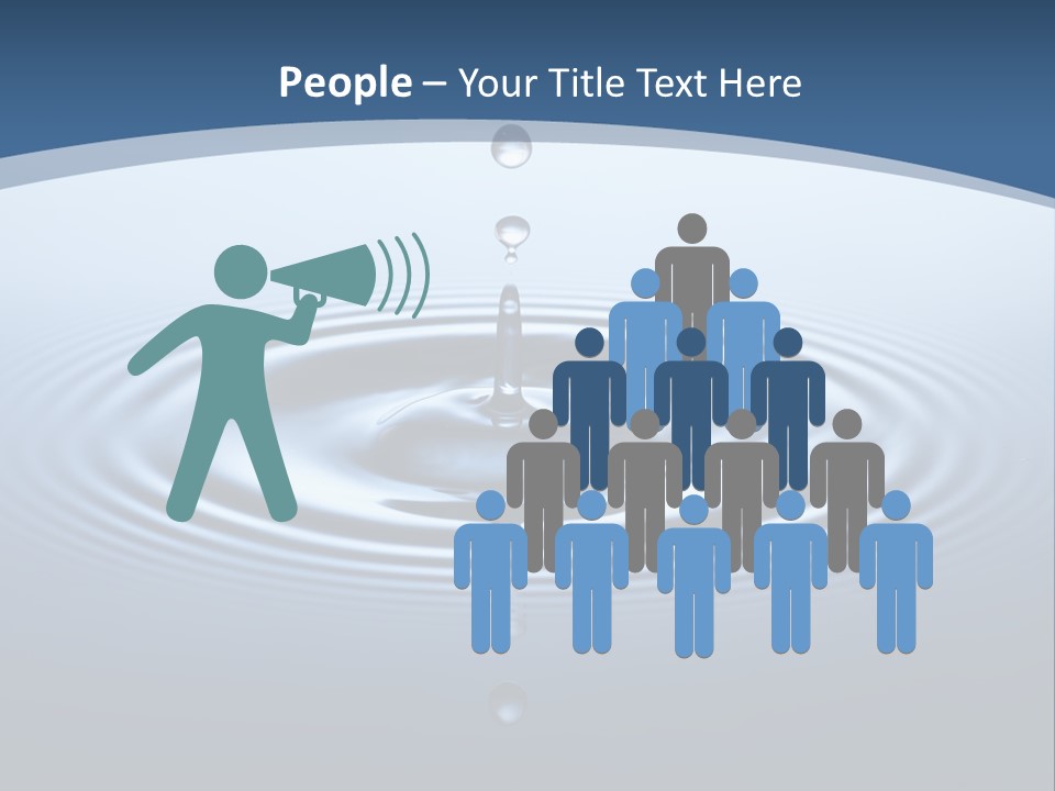 Drip Waterdrop Fresh PowerPoint Template