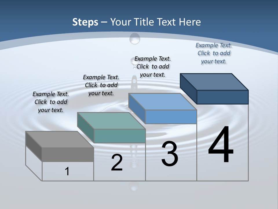 Drip Waterdrop Fresh PowerPoint Template