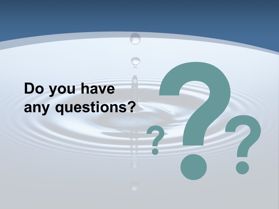 Drip Waterdrop Fresh PowerPoint Template