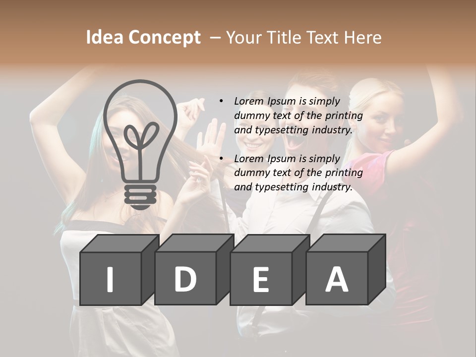 Glad Positive Energy PowerPoint Template