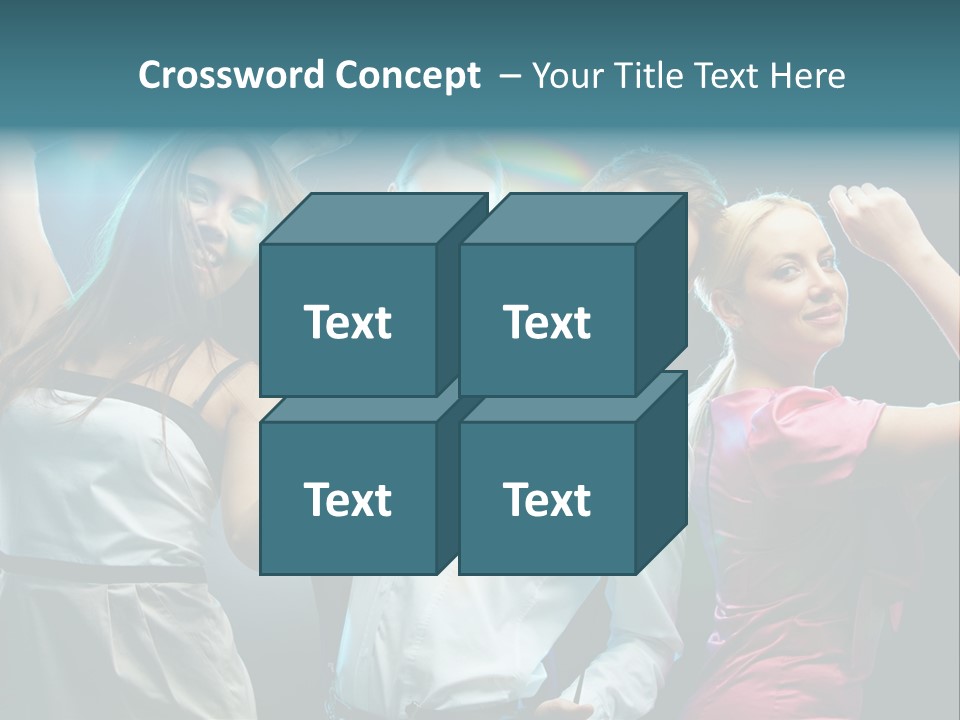 Girlfriend Nightlife Clubber PowerPoint Template