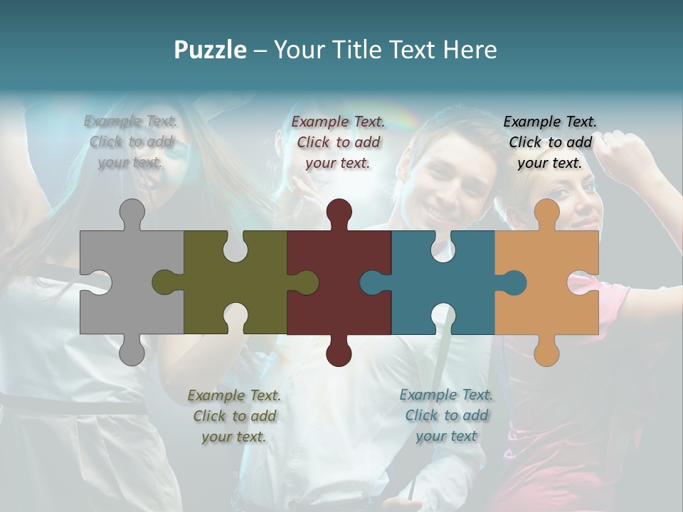 Girlfriend Nightlife Clubber PowerPoint Template