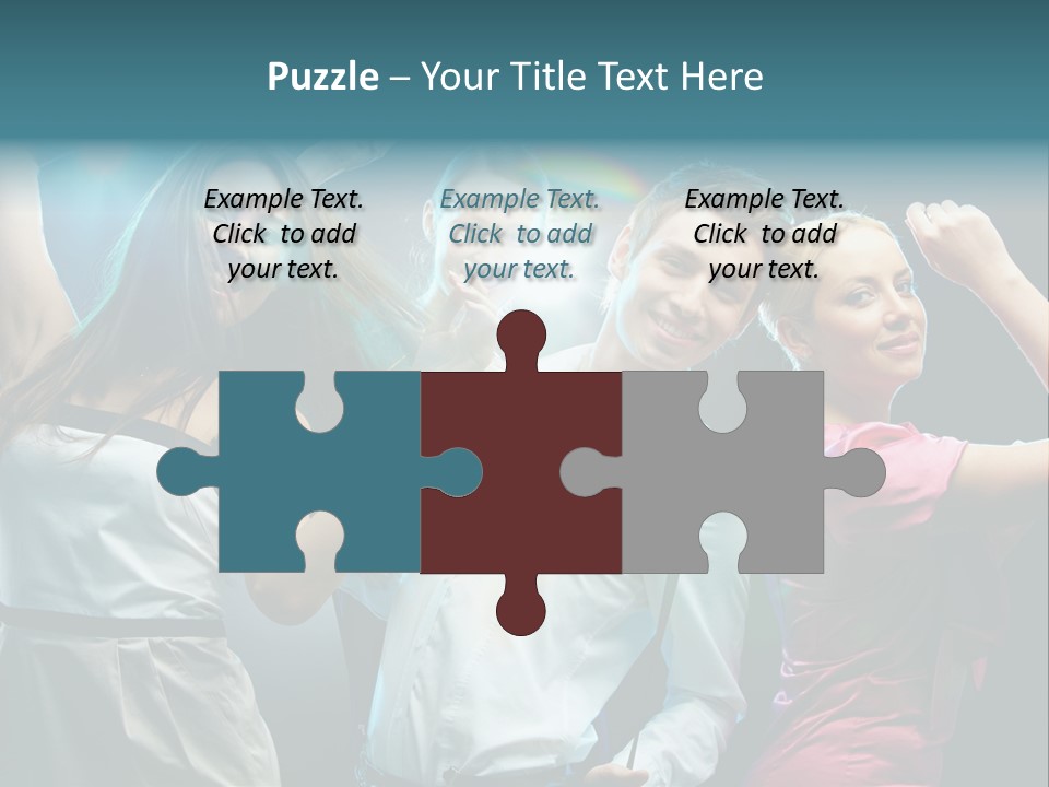 Girlfriend Nightlife Clubber PowerPoint Template