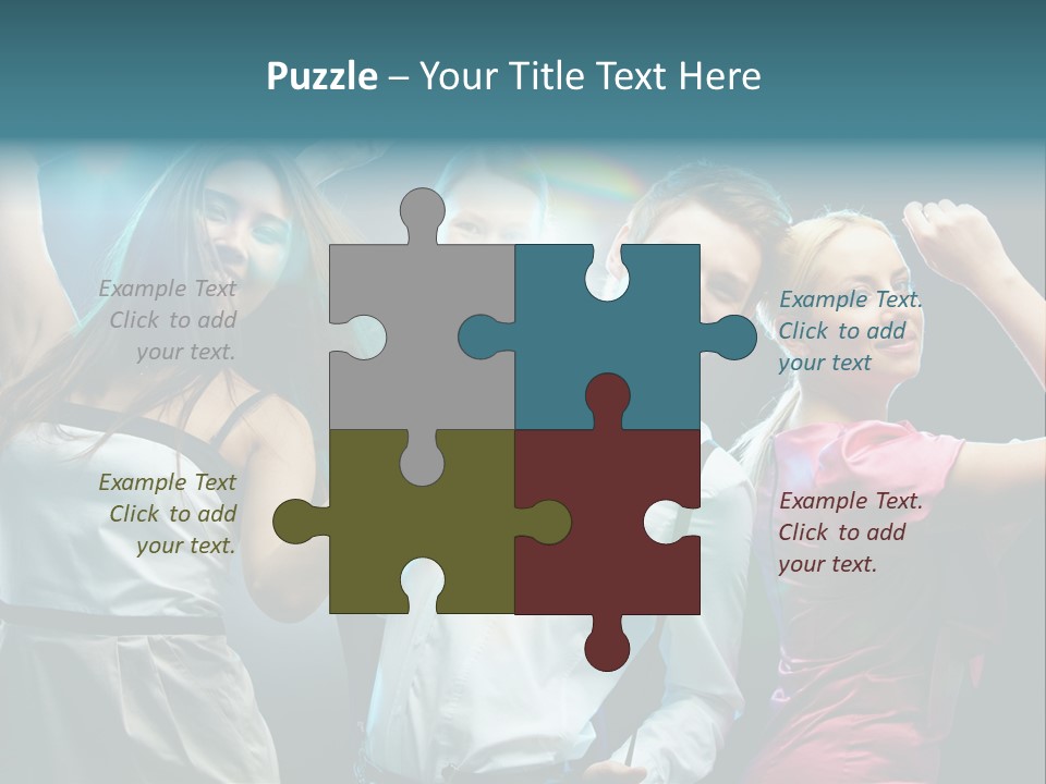 Girlfriend Nightlife Clubber PowerPoint Template