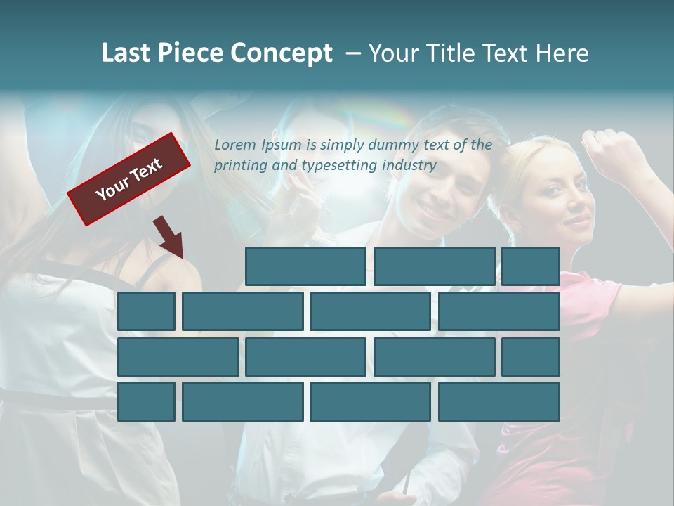 Girlfriend Nightlife Clubber PowerPoint Template